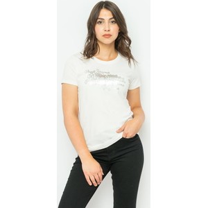 T-shirt Pepe Jeans w młodzieżowym stylu z bawełny