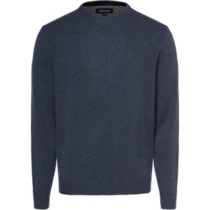 Niebieski sweter Andrew James z okrągłym dekoltem w stylu casual
