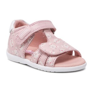Różowe buty dziecięce letnie GARVALIN dla dziewczynek na rzepy