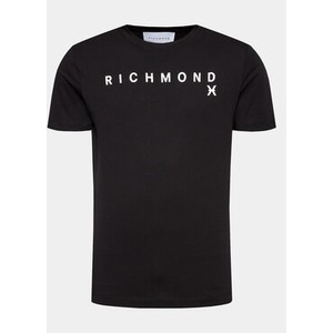 Czarny t-shirt Richmond X w młodzieżowym stylu