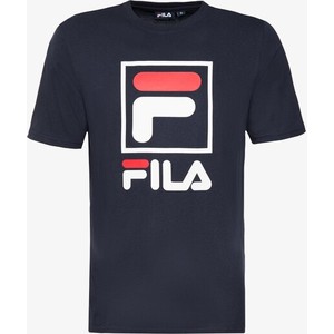 Granatowy t-shirt Fila