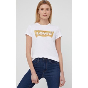 T-shirt Levis z krótkim rękawem z okrągłym dekoltem