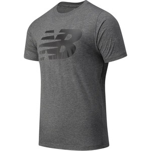 T-shirt New Balance z nadrukiem w sportowym stylu z bawełny
