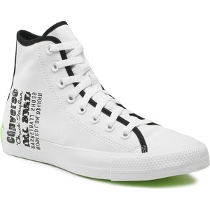 Trampki Converse - Ctas Hi A02795C White/Black/Green Beam