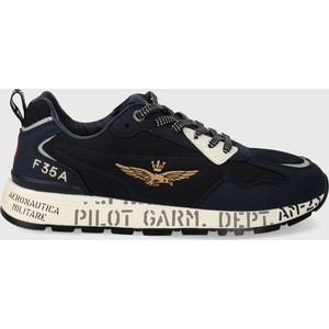 Buty sportowe Aeronautica Militare z płaską podeszwą w sportowym stylu