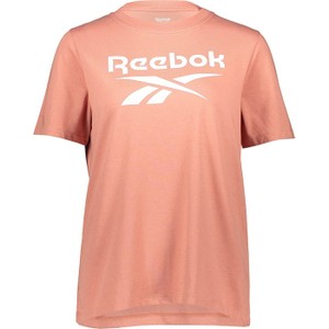 T-shirt Reebok w sportowym stylu z bawełny z krótkim rękawem