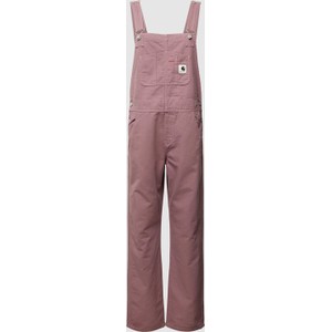 Różowe jeansy Carhartt WIP z bawełny