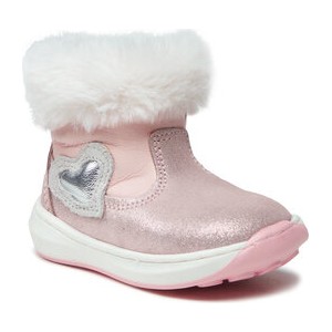 Różowe buty dziecięce zimowe Primigi na zamek dla dziewczynek