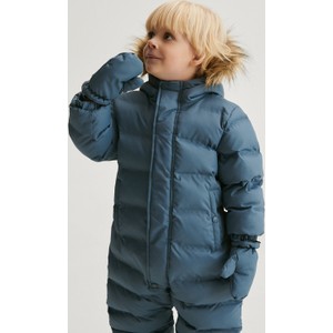 Granatowa kurtka dziecięca Reserved z tkaniny dla chłopców