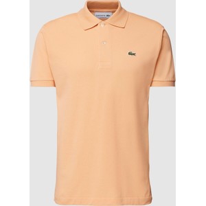 Pomarańczowa koszulka polo Lacoste z krótkim rękawem