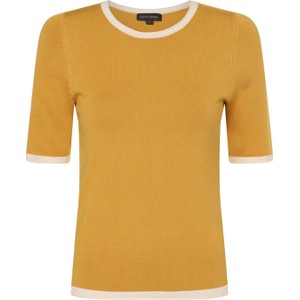 Żółty sweter Franco Callegari w stylu casual