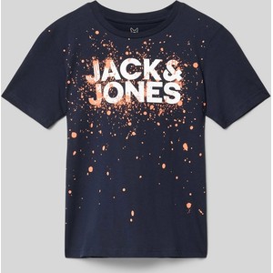 Granatowa koszulka dziecięca Jack & Jones