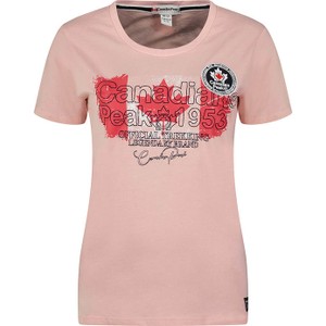 T-shirt Canadian Peak w młodzieżowym stylu z bawełny
