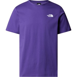 Fioletowy t-shirt The North Face w sportowym stylu