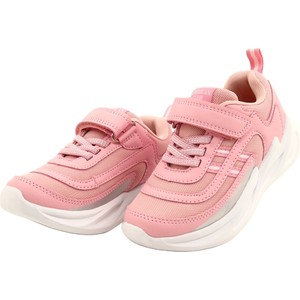 Różowe buty sportowe dziecięce American Club na rzepy z tkaniny