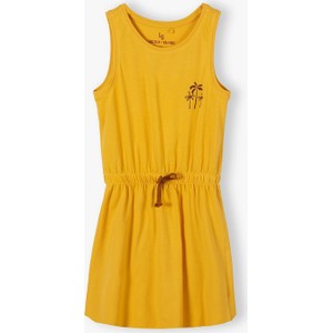 Żółta sukienka dziewczęca Lincoln & Sharks By 5.10.15. z bawełny