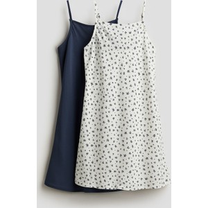 Granatowa sukienka dziewczęca H & M