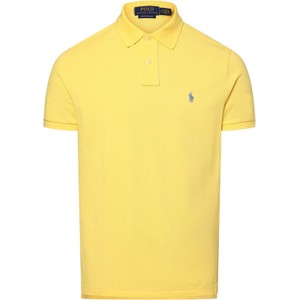 Żółta koszulka polo POLO RALPH LAUREN w stylu casual