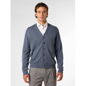 Niebieski sweter Finshley & Harding w stylu casual z dzianiny