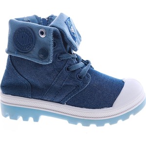 Granatowe buty dziecięce zimowe Pantofelek24.pl sznurowane dla chłopców