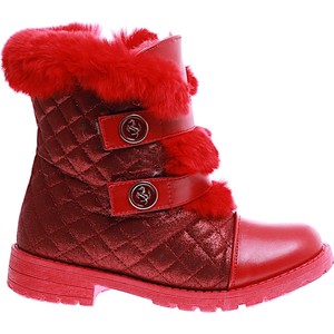Buty dziecięce zimowe Pantofelek24 dla dziewczynek na rzepy