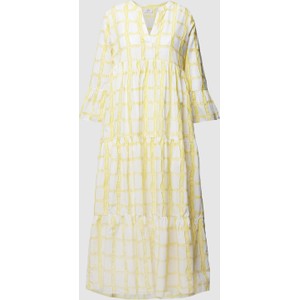 Żółta sukienka Tonno & Panna w stylu casual z bawełny