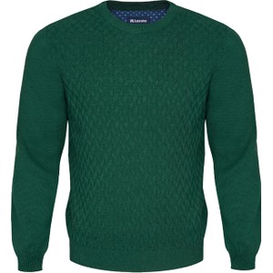 Zielony sweter M. Lasota z okrągłym dekoltem w stylu casual