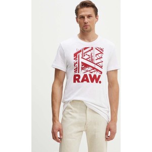 T-shirt G-Star Raw z nadrukiem z bawełny