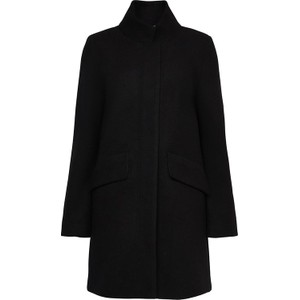 Czarny płaszcz Esprit z wełny