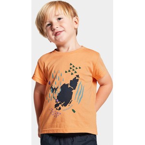 Pomarańczowa koszulka dziecięca Didriksons z bawełny