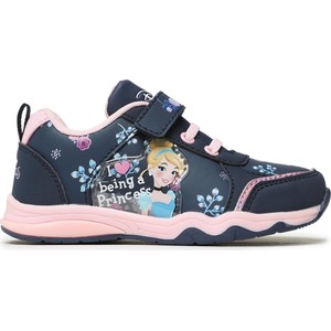 Granatowe buty sportowe dziecięce Princess na rzepy