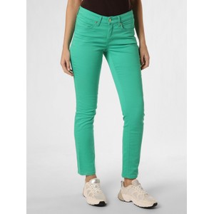 Zielone jeansy MAC z bawełny w street stylu