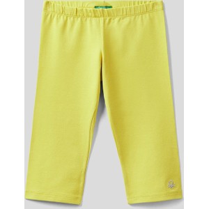 Żółte spodnie dziecięce United Colors Of Benetton