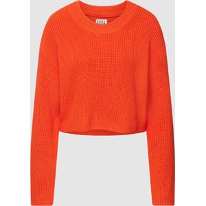 Pomarańczowy sweter Emily van den Bergh z bawełny