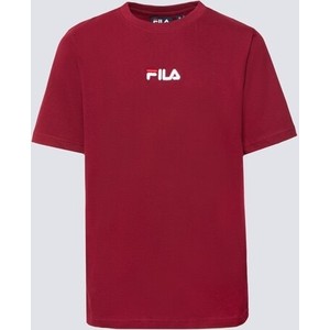 Czerwona koszulka dziecięca Fila dla chłopców