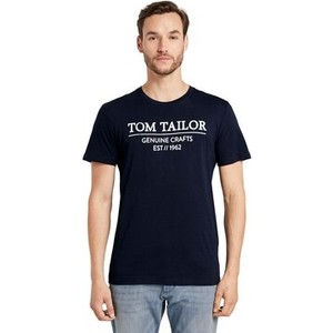 Granatowy t-shirt Tom Tailor