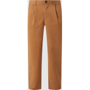 Brązowe spodnie Minimum z bawełny w stylu casual