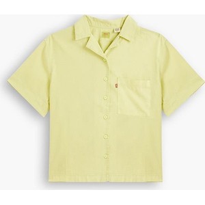 Żółta bluzka Levis z krótkim rękawem z kołnierzykiem