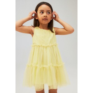 Żółta sukienka dziewczęca H & M z tiulu