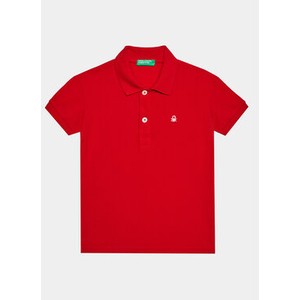 Czerwona koszulka dziecięca United Colors Of Benetton dla chłopców