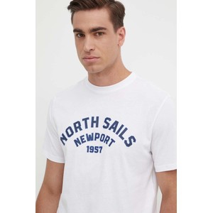T-shirt North Sails z bawełny w młodzieżowym stylu