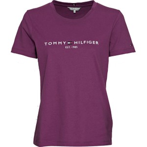 T-shirt Tommy Hilfiger z okrągłym dekoltem z bawełny w młodzieżowym stylu