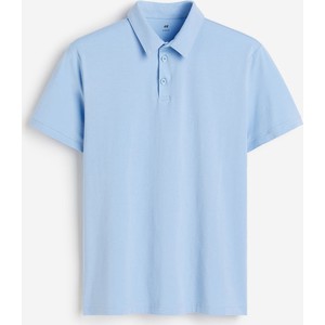 Niebieski t-shirt H & M w stylu casual