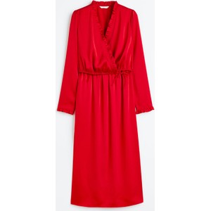 H & M & - MAMA Kopertowa sukienka dla karmiącej - Czerwony