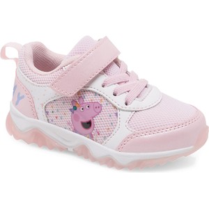 Różowe buty sportowe dziecięce Peppa Pig na rzepy dla dziewczynek