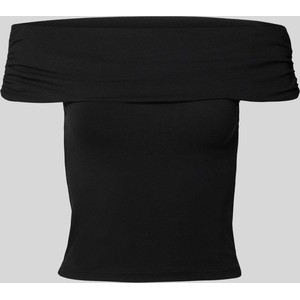 Czarna bluzka Only z okrągłym dekoltem w stylu casual