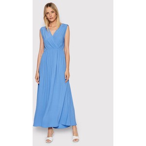 Niebieska sukienka United Colors Of Benetton bez rękawów