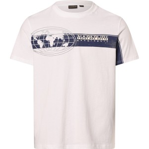 T-shirt Napapijri z nadrukiem w sportowym stylu