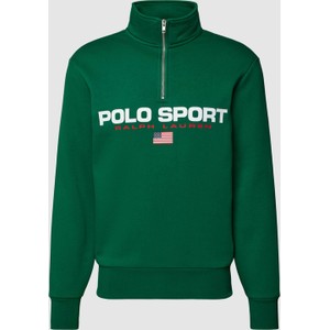 Zielona bluza Polo Sport w młodzieżowym stylu z bawełny