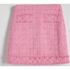 Różowa spódnica Reserved z tkaniny mini